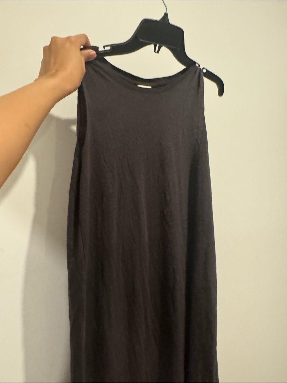 H&M Sleeveless Maxi Dress in Charcoal